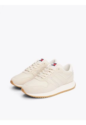 Tenis Beige Clásicas De Ante Tommy Hilfiger