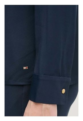 Camisa Azul De Corte Amplio Y Tapeta Oculta Tommy Hilfiger