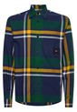 Sobrecamisa De Cuadros En Algodón Oxford Hombre Verde Tommy Hilfiger de Tommy Hilfiger