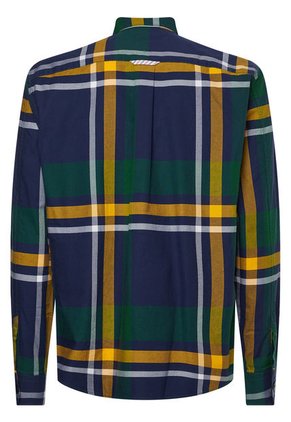 Sobrecamisa De Cuadros En Algodón Oxford Hombre Verde Tommy Hilfiger