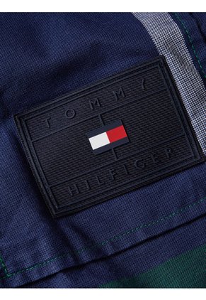 Sobrecamisa De Cuadros En Algodón Oxford Hombre Verde Tommy Hilfiger