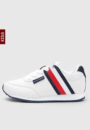 Tenis Lifestyle Blanco-Azul-Rojo Tommy Hilfiger Kids