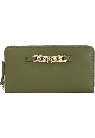 Cartera Th Monogram Con Cierre Y Cadena Mujer Verde Tommy Hilfiger Tommy Hilfiger