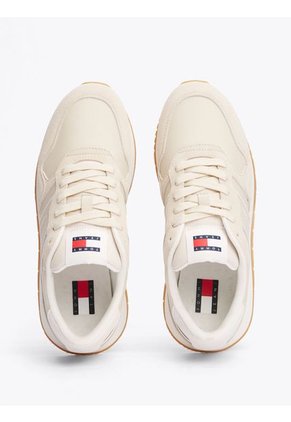 Tenis Beige Clásicas De Ante Tommy Hilfiger