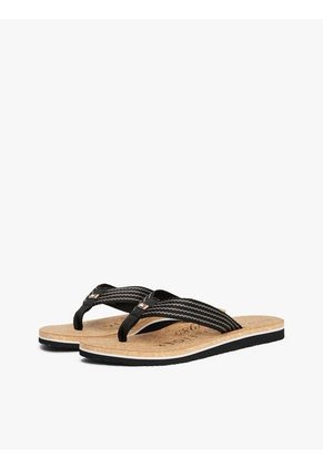 Sandalias Negro De Playa Con Logo Tommy Hilfiger