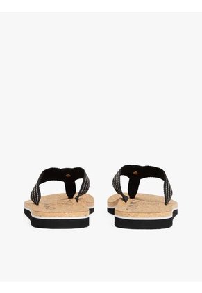 Sandalias Negro De Playa Con Logo Tommy Hilfiger