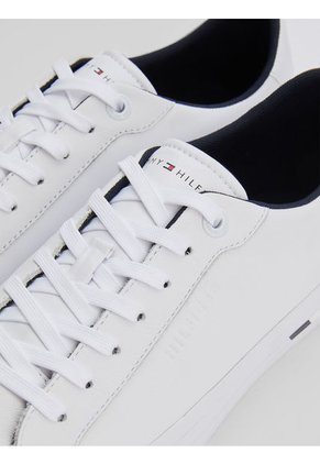 Tenis Th Modern De Cuero Hombre Blanco Tommy Hilfiger
