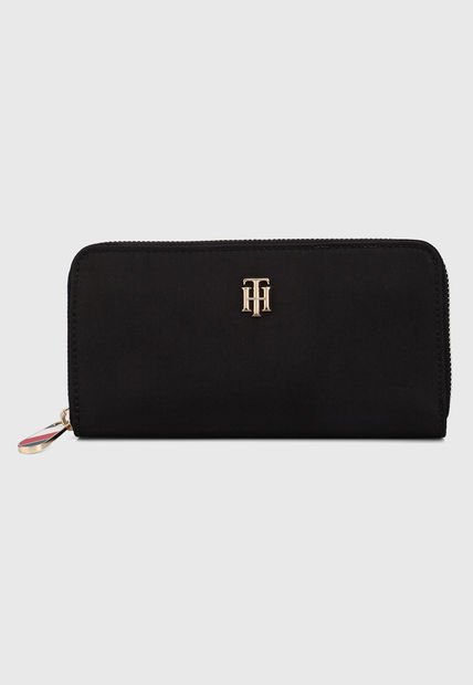 Billetera Azul Navy-Dorado Tommy Hilfiger