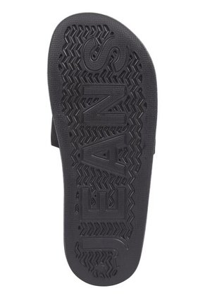 Sandalias Negro Con Logo En La Pala Tommy Hilfiger