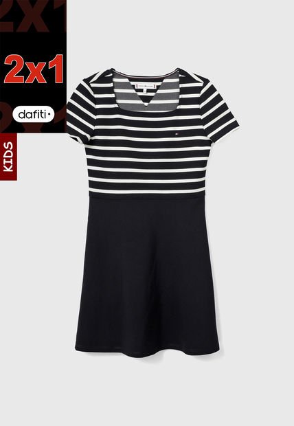 Vestido Azul Navy-Blanco Tommy Hilfiger