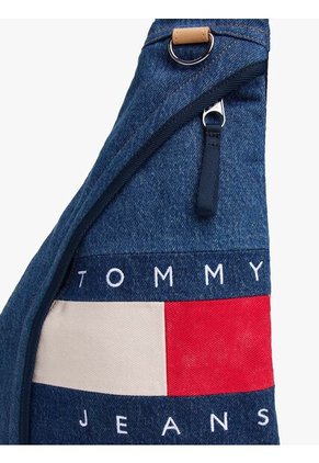 Bolso Azul Cruzado Denim Con Logo Tommy Hilfiger