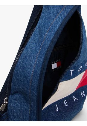 Bolso Azul Cruzado Denim Con Logo Tommy Hilfiger