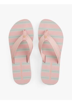 Sandalias Rosa Con Cuña Suela Dentada Tommy Hilfiger