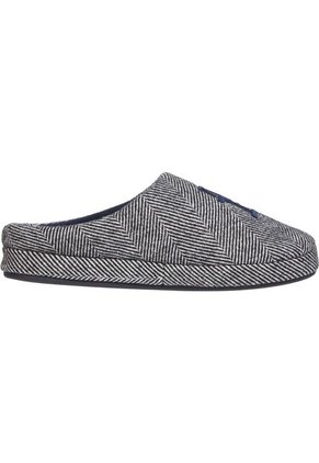 Pantuflas Negras De Casa Herringbone Tommy Hilfiger