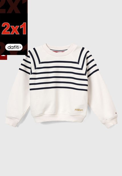 Buzo Marfil-Azul Tommy Hilfiger