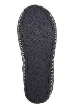 Pantuflas Negras De Casa Herringbone Tommy Hilfiger