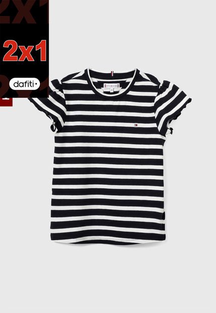 Camiseta Azul-Marfil Tommy Hilfiger