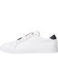 Tenis Essential De Piel Sin Cordones Mujer Blanco Tommy Hilfiger de Tommy Hilfiger