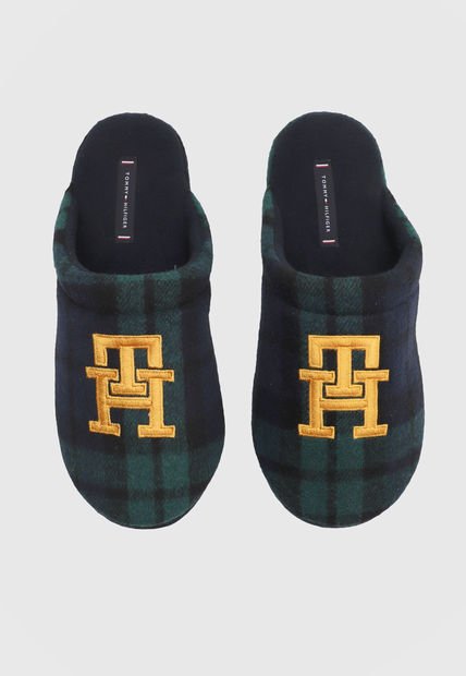Pantufla Azul-Verde-Dorado Tommy Hilfiger HomeSliper