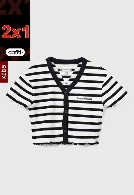 Camiseta Blanco-Azul Tommy Hilfiger