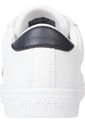 Tenis Essential De Piel Sin Cordones Mujer Blanco Tommy Hilfiger de Tommy Hilfiger