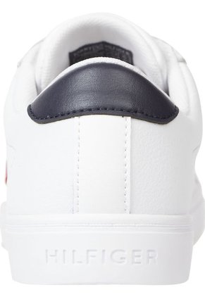 Tenis Essential De Piel Sin Cordones Mujer Blanco Tommy Hilfiger
