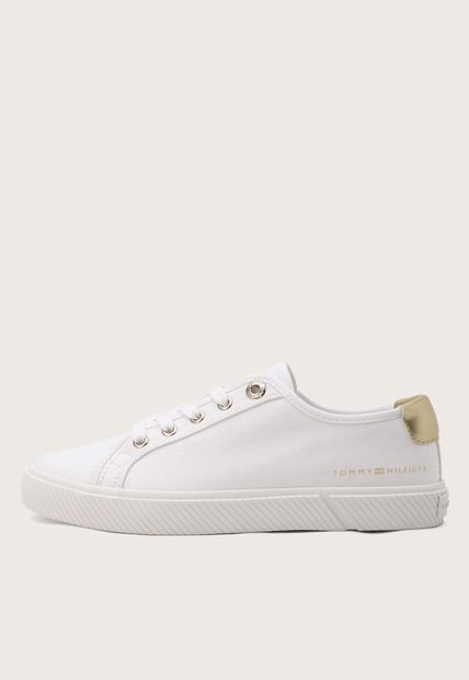 Tenis Lifestyle Blanco-Dorado Tommy Hilfiger