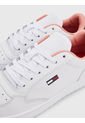 Tenis En Cuero Mujer Blanco Tommy Hilfiger de Tommy Hilfiger