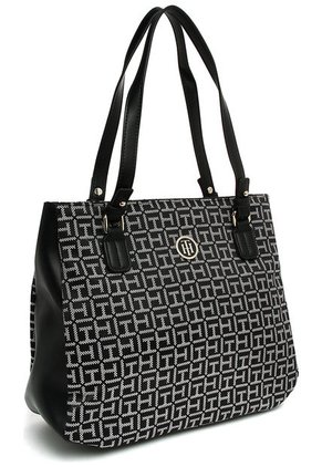 Bolso Negro-Blanco Tommy Hilfiger