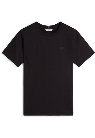 Camiseta Negra De Corte Regular Con Logo Tommy Hilfiger Tommy Hilfiger