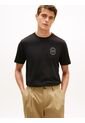 Camiseta Negra Con Logo Gráfico Redondo Tommy Hilfiger de Tommy Hilfiger