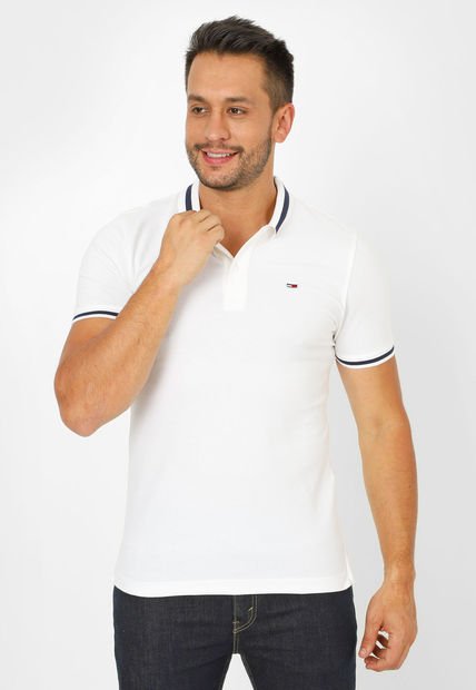 Polo Blanco-Azul Tommy Jeans