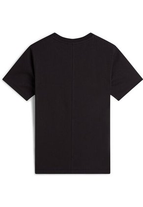 Camiseta Negra De Corte Regular Con Logo Tommy Hilfiger