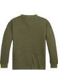 Camiseta Verde Manga Larga Essential De Rayas Tommy Hilfiger de Tommy Hilfiger