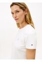 Camiseta Blanca De Corte Regular Con Diseño De Rayas Tommy Hilfiger de Tommy Hilfiger