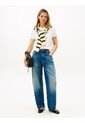 Camiseta Blanca De Corte Regular Con Diseño De Rayas Tommy Hilfiger de Tommy Hilfiger