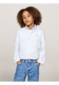 Camisa De Rayas Azul Para Niño Con Logo Tommy Hilfiger de Tommy Hilfiger