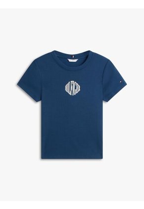 Camiseta Azul Varsity De Corte Regular Con Logo Tommy Hilfiger