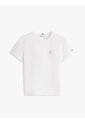 Camiseta Blanca De Corte Regular Con Diseño De Rayas Tommy Hilfiger de Tommy Hilfiger