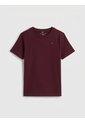 Camiseta Vino Tinto Para Niño  Con Logo Tommy Hilfiger de Tommy Hilfiger