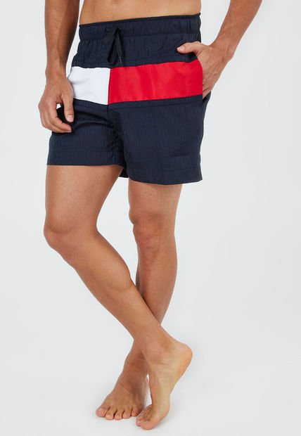 Traje de Baño Azul-Rojo-Blanco Tommy Hilfiger