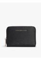 Billetera Negra Texturizada Con Cremallera Y Logo Tommy Hilfiger de Tommy Hilfiger