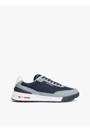 Tenis Azul De Running Con Suela Dentada Tommy Hilfiger
