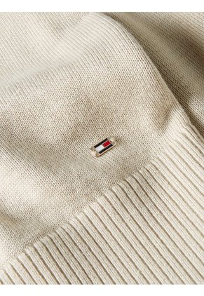 Saco Beige Amplio Sin Mangas Con Cuello V Para Mujer Tommy Hilfiger