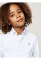Camisa De Rayas Azul Para Niño Con Logo Tommy Hilfiger de Tommy Hilfiger
