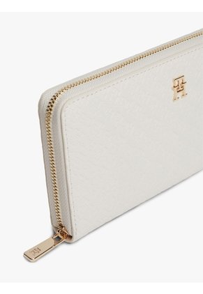 Billetera Beige Hilfiger Icon Con Cremallera Tommy Hilfiger
