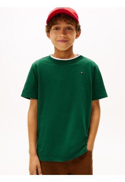 Camiseta Verde Nantucket Con Logo Tommy Hilfiger
