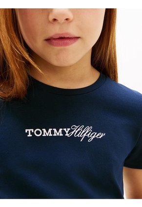 Camiseta Multicolor Vintage Slim De Punto Con Logo Tommy Hilfiger