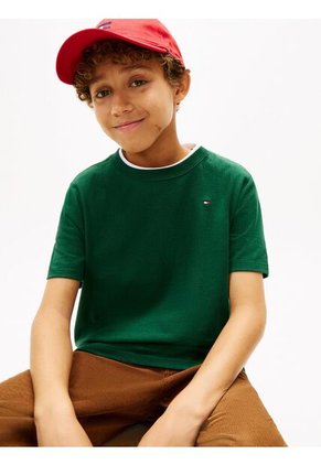 Camiseta Verde Nantucket Con Logo Tommy Hilfiger