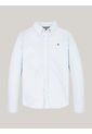 Camisa De Rayas Azul Para Niño Con Logo Tommy Hilfiger de Tommy Hilfiger